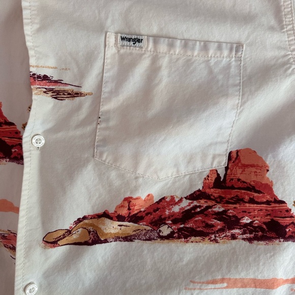 Men’s Wrangler western short sleeve button up - Picture 3 of 5